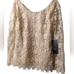 IZILADY Tan Formal Women's‎ Top NWT L